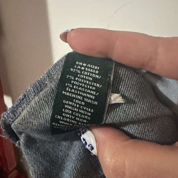 Lauren Ralph Lauren Women’s Drak Wash Straight Leg Denim Jeans PetiteDistressed - Picture 5 of 5